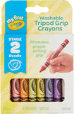 Crayola My First Crayola Washable Tripod Grip Crayons - Pack of 8 - Laadlee