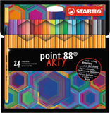 Stabilo ARTY Fineliner Pen Multicolor - Pack of 24