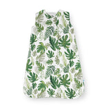 Little Unicorn Cotton Muslin Sleep Bag Medium - Tropical Leaf