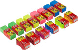 Nataraj Neon Eraser 8Pcs + Neon Rectangle Sharpener 6Pcs Pet Pack