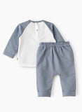 Elegant Kids Long Sleeve T-Shirt and Pyjama Set - Bear - Laadlee