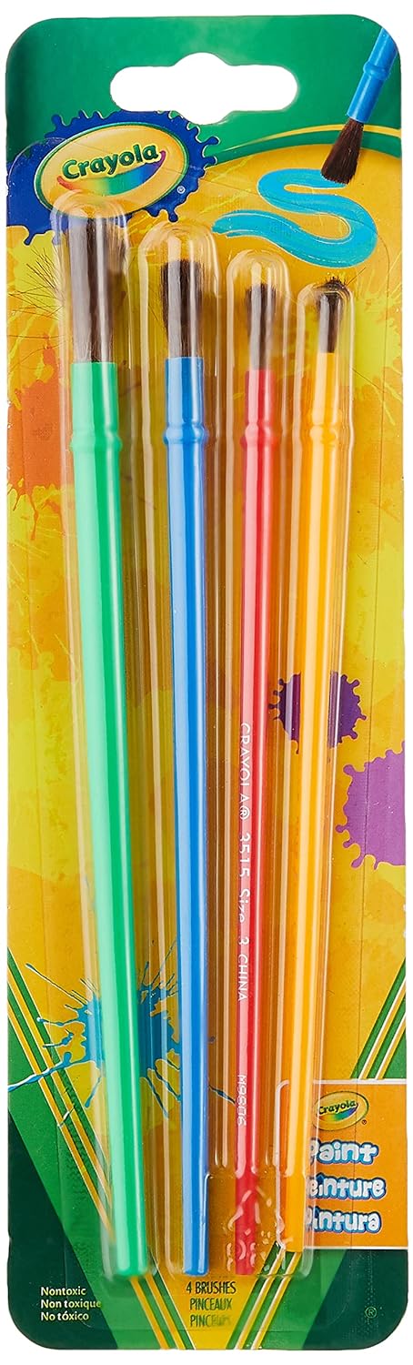 Crayola Art and Craft Brush Set - Pack of 4 - Laadlee