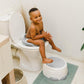 Bumbo Baby Toilet Training Seat for Toddler - Cool Grey - Laadlee