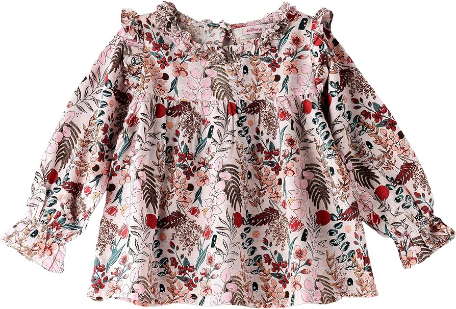 Jelliene Floral Printed Blouse - Pink - Laadlee