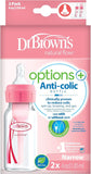 Dr. Brown's PP Narrow Options+ Bottle 120ml - Pink - Pack of 2 - Laadlee