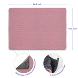 Ubbi Padded Floor Mat & Washable Muslin Cover - Fig Blossom