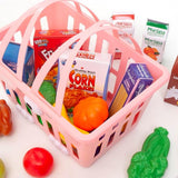 Zoo Troop Kitty Basket With 16 Pcs Of Playfood & 7 Pcs Food Boxes - Laadlee