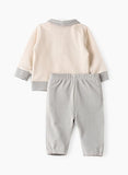 Elegant Kids Long Sleeve T-Shirt and Pyjama Set - Brown Bear - Laadlee