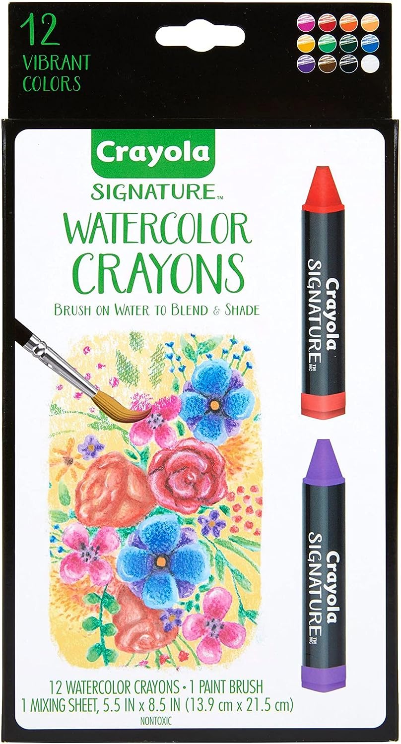 Crayola Signature Watercolor Crayons - Pack of 12 - Laadlee