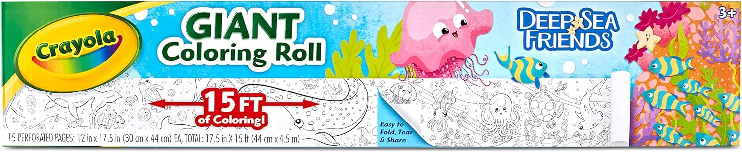 Crayola Under the Sea Giant Coloring Roll - Laadlee