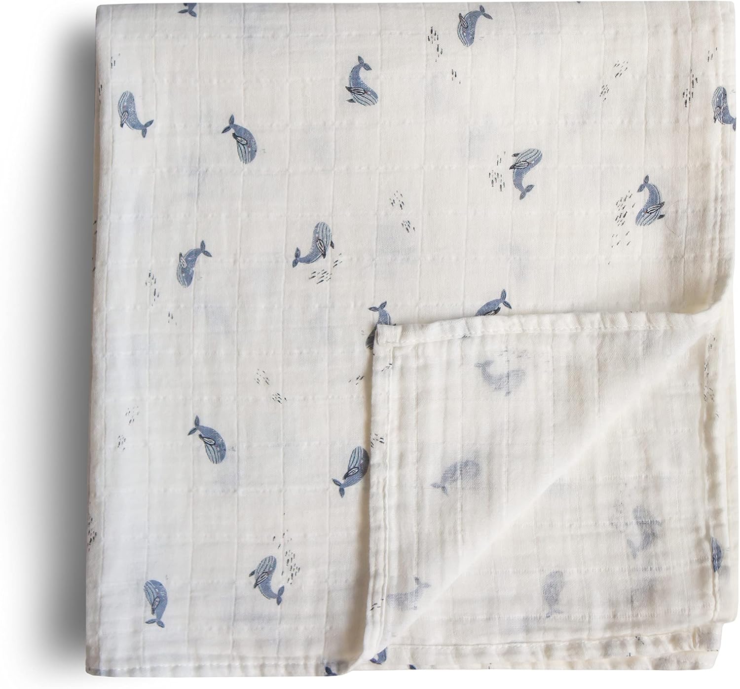 Mushie Swaddle - Whales - Laadlee