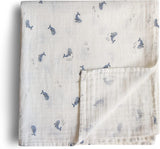 Mushie Swaddle - Whales - Laadlee