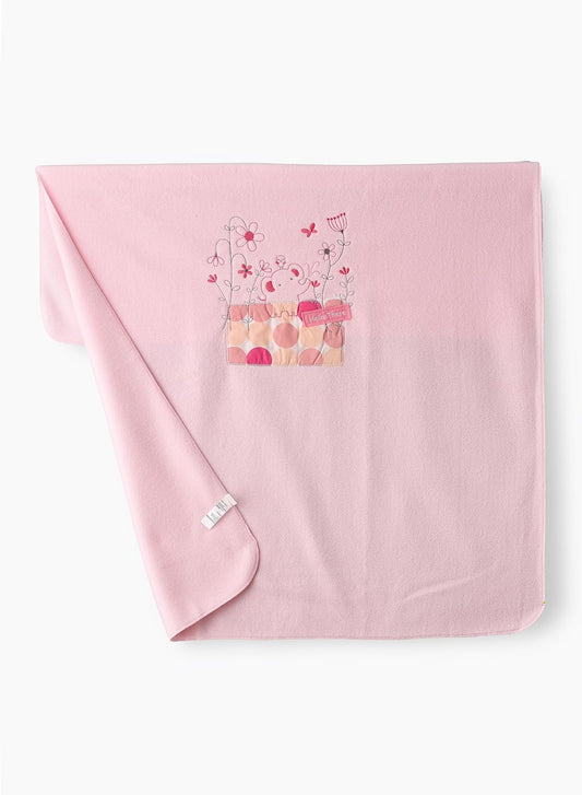 Tiny Hug Baby Fleece Blanket - Pink - Laadlee