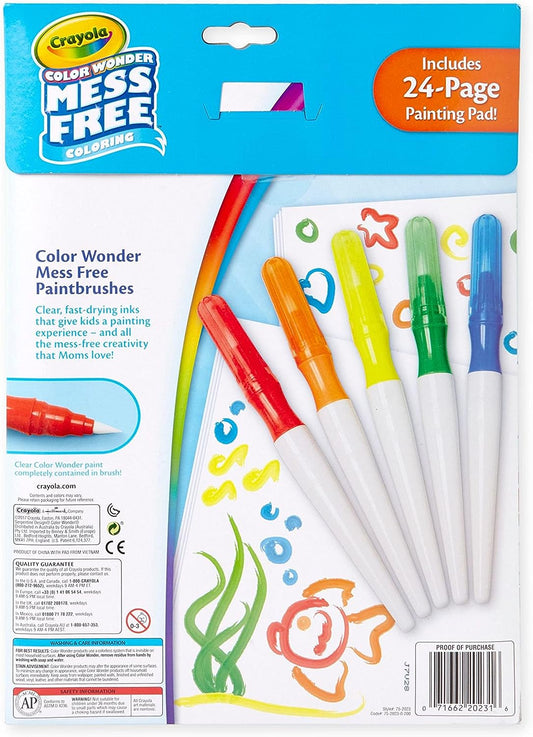 Crayola Color Wonder Paintbrush Pens  - Pack of 5