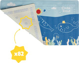 Badabulle Non-Slip Bath Mat with Temperature Indicator - Laadlee