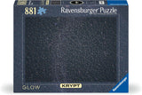 Ravensburger Krypt Universe Glow in the Dark Jigsaw Puzzle Monochrome Spiral Design - 881pcs