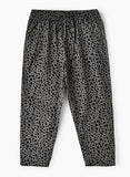 Jelliene All Over Printed Pants - Black - Laadlee