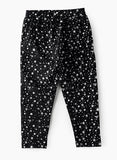 Jelliene All Over Printed Knit Sweat Pants - Black Stars - Laadlee