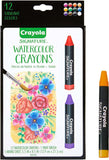 Crayola Signature Watercolor Crayons - Pack of 12 - Laadlee