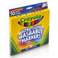 Crayola Ultra Clean Washable Bold Broad Line Markers - Pack of 10
