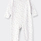 Tiny Hug Baby Sleep Suit with Mittens - Moons & Stars - Laadlee
