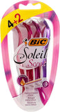 BIC Soleil Scent Disposable Women'S Razors - ( Pack of 4 + 2 )