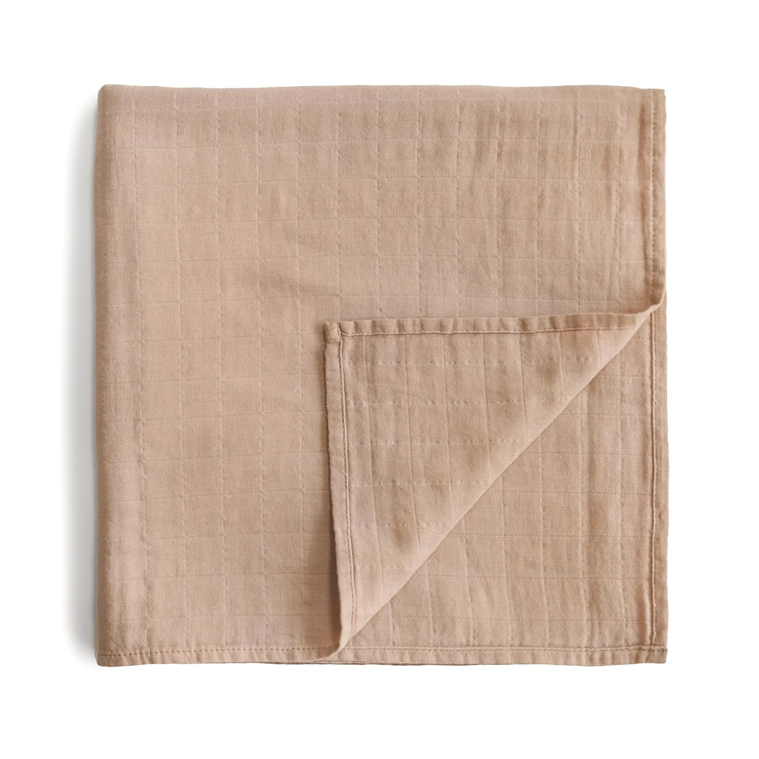 Mushie Swaddle Pale Taupe - Laadlee