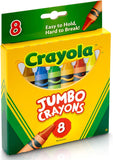 Crayola Jumbo Crayons - Pack of 8 - Laadlee