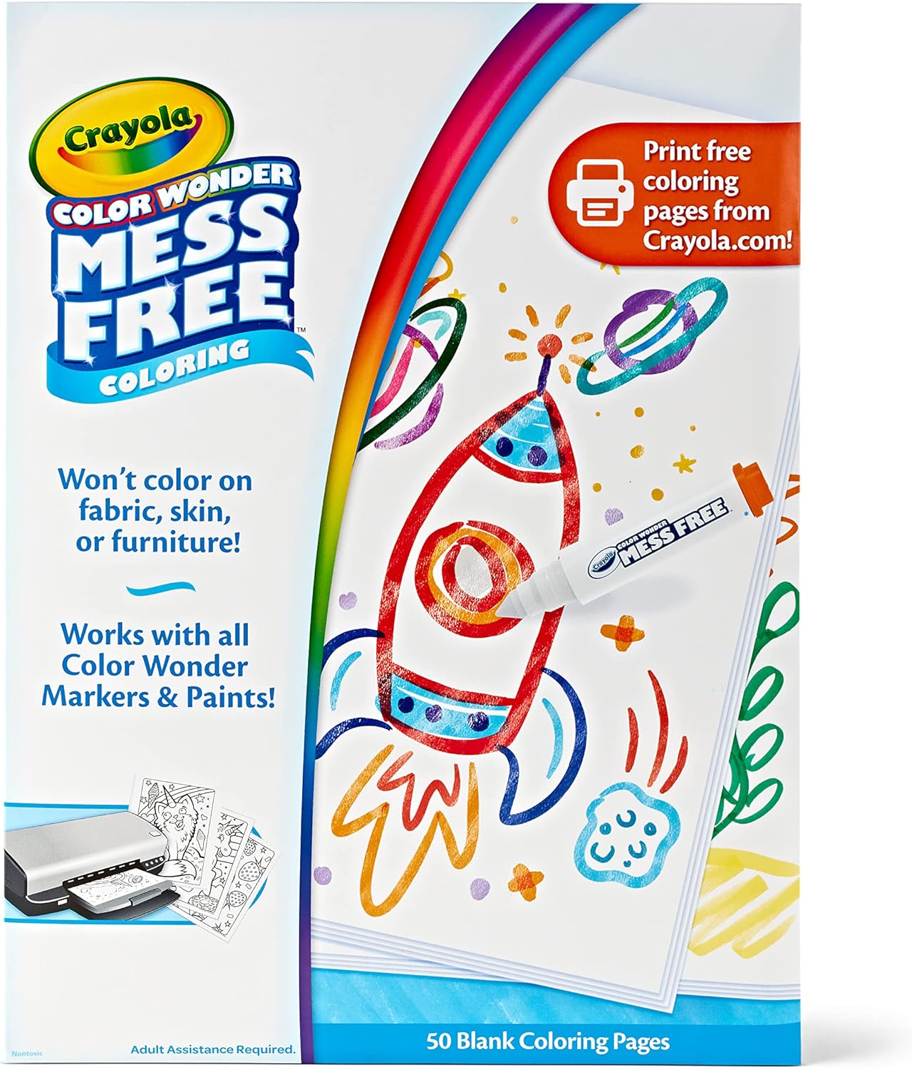 Crayola Color Wonder Blank Coloring Pages - 50 Pages - Laadlee