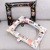 Brain Giggles Graduation Photo Frame Inflatable Balloon - Large White Selfie Frame 59 x 50 cms