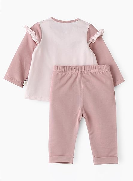 Elegant Kids Long Sleeve T-Shirt and Pyjama Set - Bunny - Laadlee