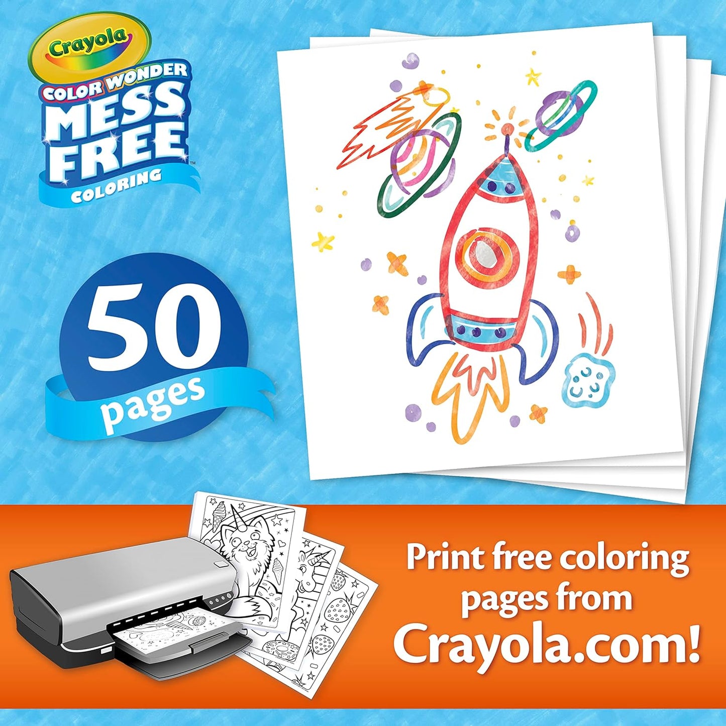 Crayola Color Wonder Blank Coloring Pages - 50 Pages
