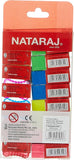 Nataraj Neon Eraser 8Pcs + Neon Rectangle Sharpener 6Pcs Pet Pack