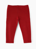 Jelliene Soft & Comfortable Cotton Leggings - Red - Laadlee