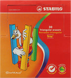 Stabilo 1199 Set of 30 Triangle Erasers - MultiColor
