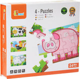 Viga 4-Puzzle Set - Farm