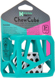 Malarkey Kids Chew Cube Easy Grip Teether Rattle - Turquoise - Laadlee