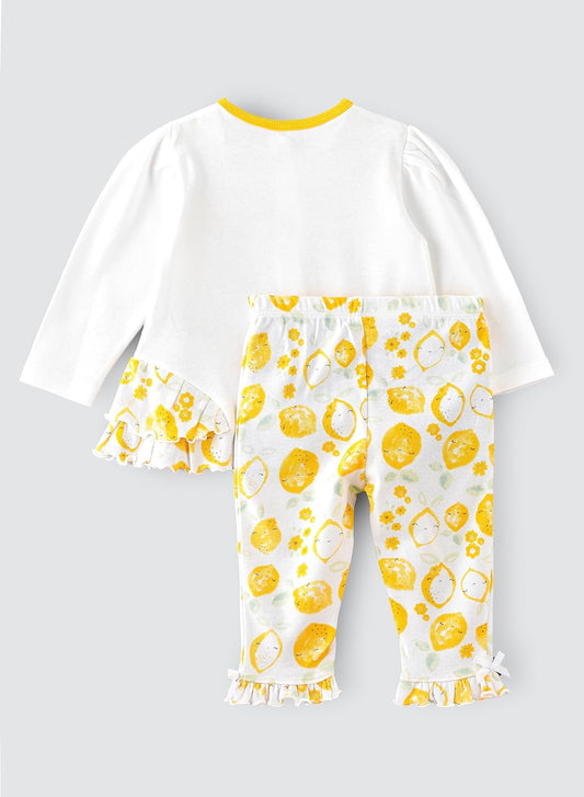 Tiny Hug Baby Clothing Set - Lemon - Laadlee