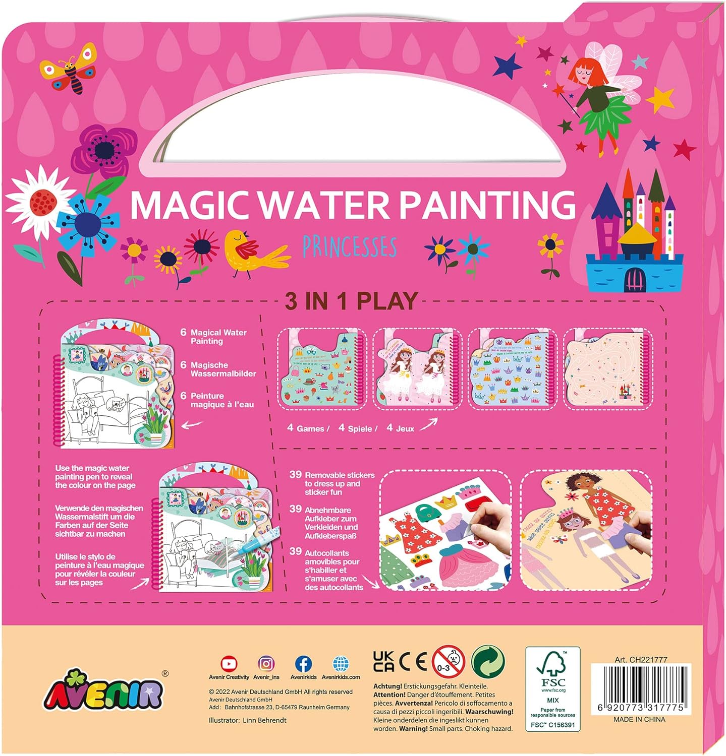 Avenir Magic Water Painting - Princesses - Laadlee