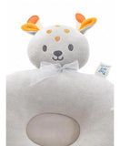 Tiny Hug Newborn Baby Breathable Flat Round Pillow - White