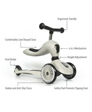 Scoot & Ride 2-in-1 Highwaykick 1 Scooter And Helmet XXS-S - Ash