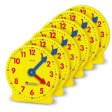 Learning Resources Big Time Geared Mini-Clocks - Set Of 6