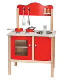 Viga Red Kitchen With Accessories