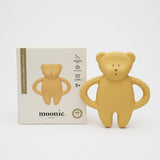 Moonie Natural Rubber Teether Bear - Honey