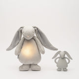 Moonie Natural Rubber Teether Bunny - Silver