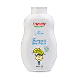 Friendly Organic Perfume Free Baby Shampoo & Body Wash - 400ml - Laadlee