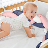 Babyjem Plush Crib & Bed Side Protector - Pink
