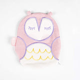 Babyjem Cherry Seeds Filled Velvet Colic Owl Pillow - Rose