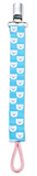 Babyjem Print Pacifier Holder - Blue - Laadlee