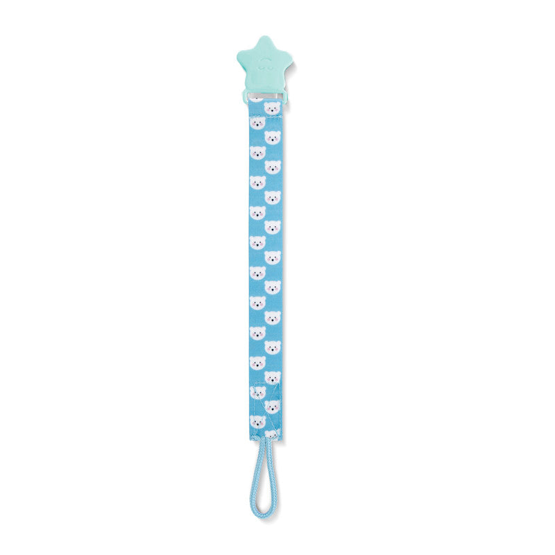 Babyjem Print Pacifier Holder - Blue - Laadlee